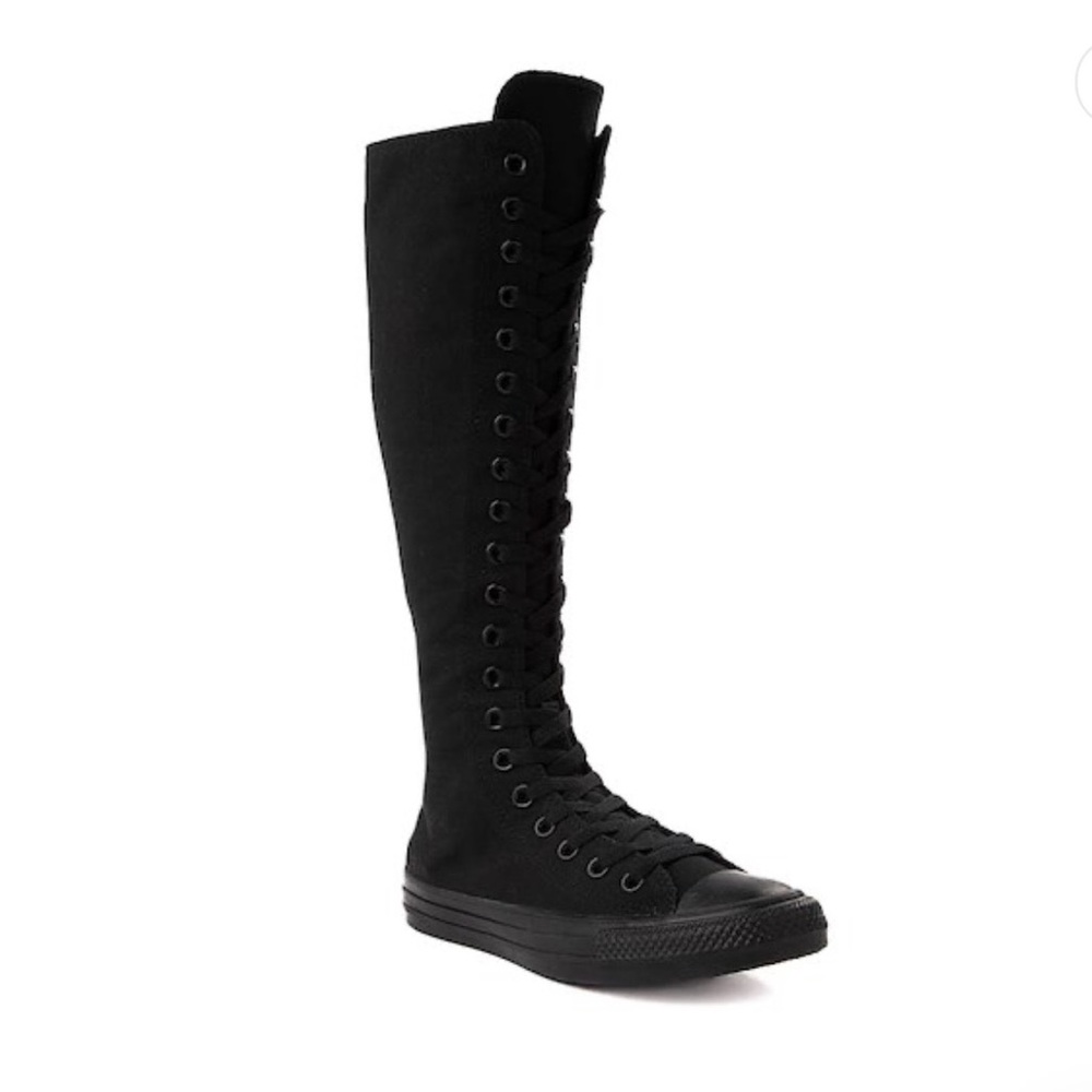 Black high knee converse